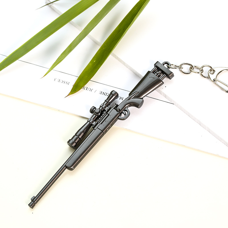 Jesus Survival Keychain Awmakm98k Weapon Model Pendant Keychain Chicken round 12cm Gift Jesus Survival Keychain Awmakm98k Weapon Model Pendant Keychain Chicken round 12cm Gift