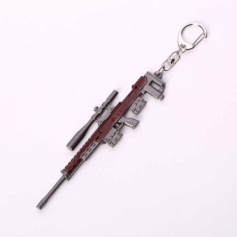Jesus Survival Keychain Awmakm98k Weapon Model Pendant Keychain Chicken round 12cm Gift Jesus Survival Keychain Awmakm98k Weapon Model Pendant Keychain Chicken round 12cm Gift