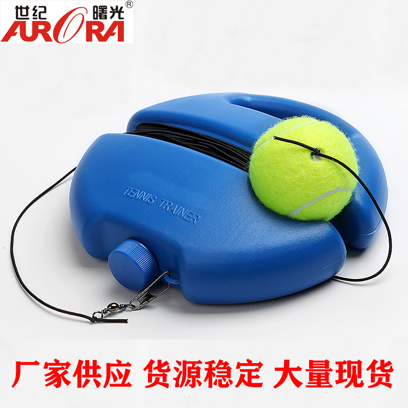 Tennis Base with Rope Single Person Tennis Trainer Tennis Training Item SelfTaught Rebound Device Tennis Sparring Device