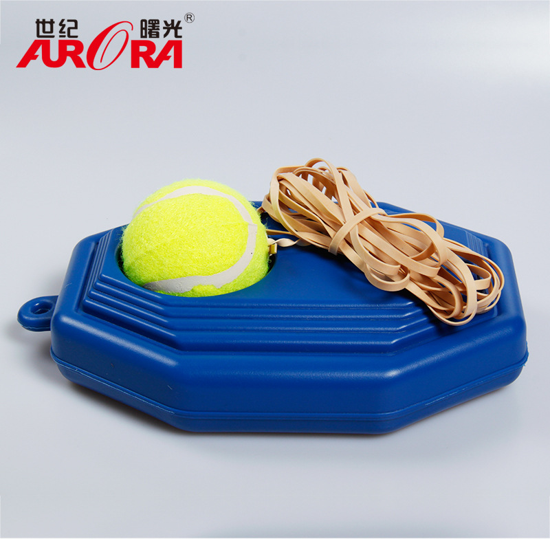Tennis Base with Rope Single Person Tennis Trainer Tennis Training Item SelfTaught Rebound Device Tennis Sparring Device
