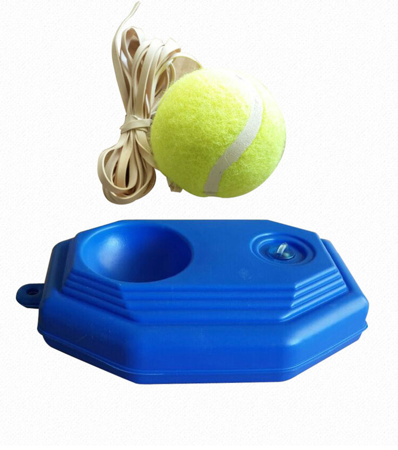 Tennis Base with Rope Single Person Tennis Trainer Tennis Training Item SelfTaught Rebound Device Tennis Sparring Device