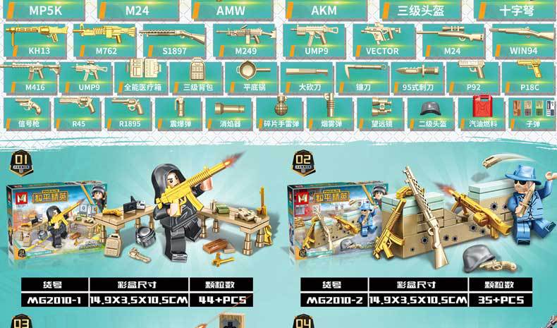 Mingge Mg2010 Jesus Survival PUBG Mobile 8 Combination Training Ground Scene Doll Toy Puzzle Assembling Building Blocks Mingge Mg2010 Jesus Survival PUBG Mobile 8 Combination Training Ground Scene Doll Toy Puzzle Assembling Building Blocks