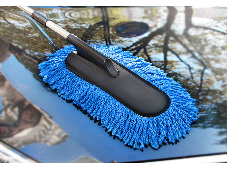 Car Supplies Retractable Nano Fiber Wax Mop Dust Removal Car Duster Car Mop Car Brush Car Wash Cleaning Tools