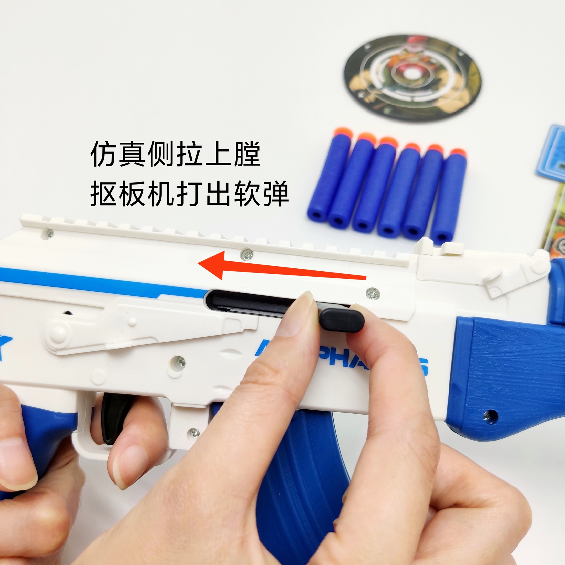 Children&#039;s Chicken Soft Bullet Gun AWM Gift Box Boys Battle Toys Jesus Survival 98K PUBG Mobile Stall Hot Sale