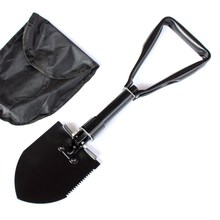 Aluminum Alloy Multi-Functional Long Handle Winter Snow Shovel Car off-Road Small Shovel Outdoor Folding Snow Plough Shovel Winter Snow Shovel Wholesale