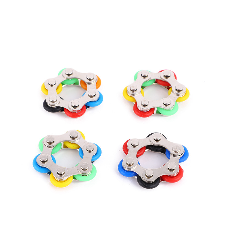Key Ring Fidget Toy Decompression Chain Vent Toy Decompression Chain Bicycle Chain Keychain