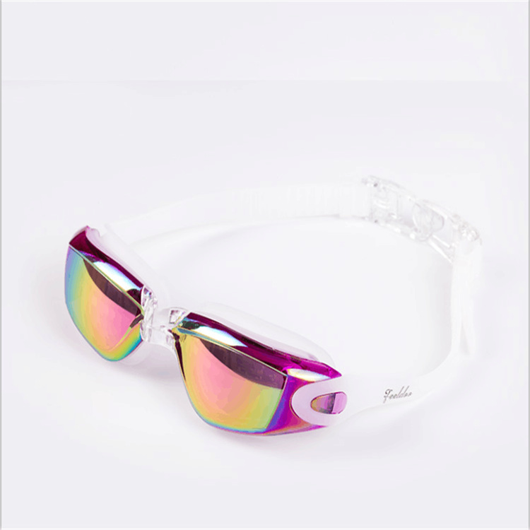 Feiduo Adult Goggles Factory Direct Sales Adult Swimming Goggles Anti-Fog Waterproof Electroplating Swimming Glasses Currently Available