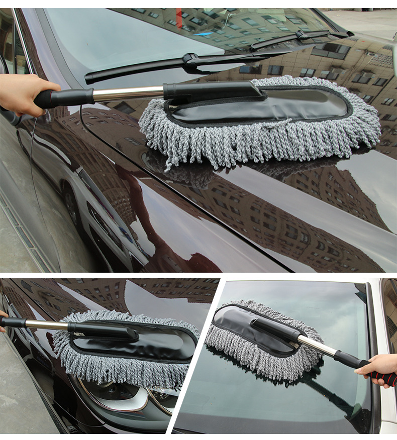 Thickened and Densely Woven Car Eva Steel Handle Wax Brush Dusting Brush Wax Duster R409a Thickened and Densely Woven Car Eva Steel Handle Wax Brush Dusting Brush Wax Duster R409a