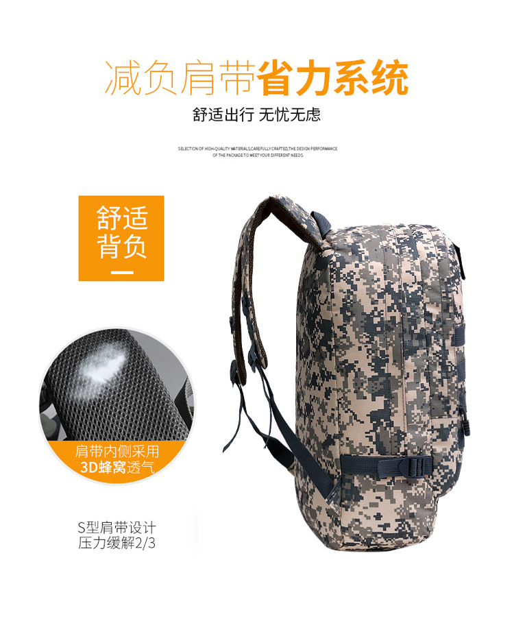 Jesus Survival Backpack Eating Chicken Same Style Level 3 Backpack Camouflage Student Schoolbag Large Capacity Men's and Women's Travel Bag Backpack