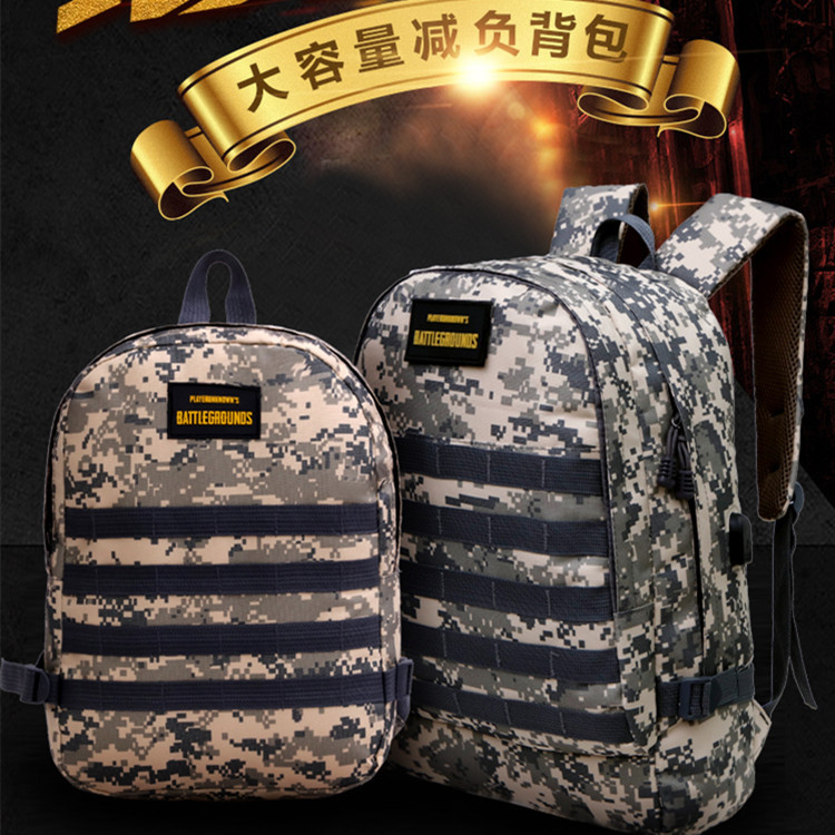 Jesus Survival Backpack Eating Chicken Same Style Level 3 Backpack Camouflage Student Schoolbag Large Capacity Men&#039;s and Women&#039;s Travel Bag Backpack