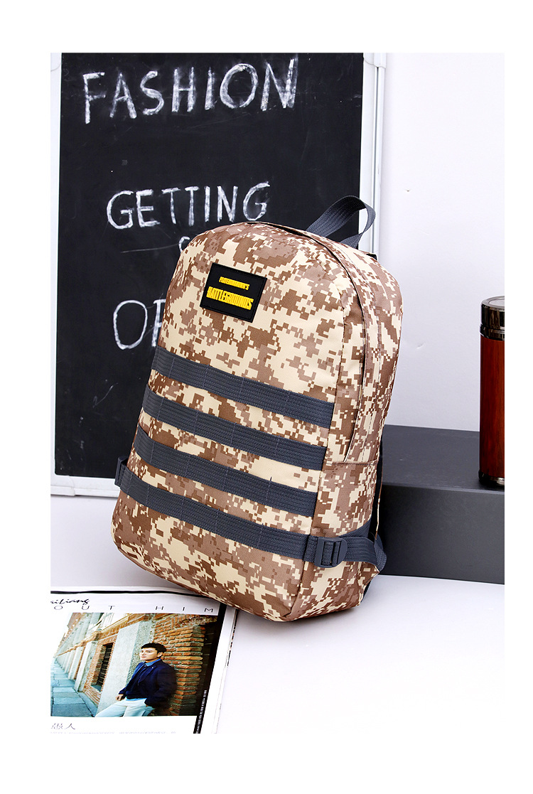 Jesus Survival Backpack Eating Chicken Same Style Level 3 Backpack Camouflage Student Schoolbag Large Capacity Men's and Women's Travel Bag Backpack