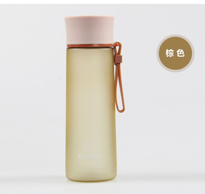 Outdoor space cup plastic portable frosted sports cup with tea leakage Outdoor space cup plastic portable frosted sports cup with tea leakage