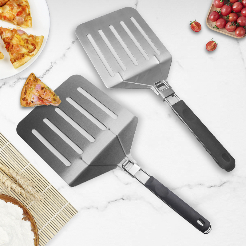 Mr. Tea Direct Sales Stainless Steel Folding Egg Shovel Kitchenware Household Cooking Supplies Spatula Multi-Functional Spatula