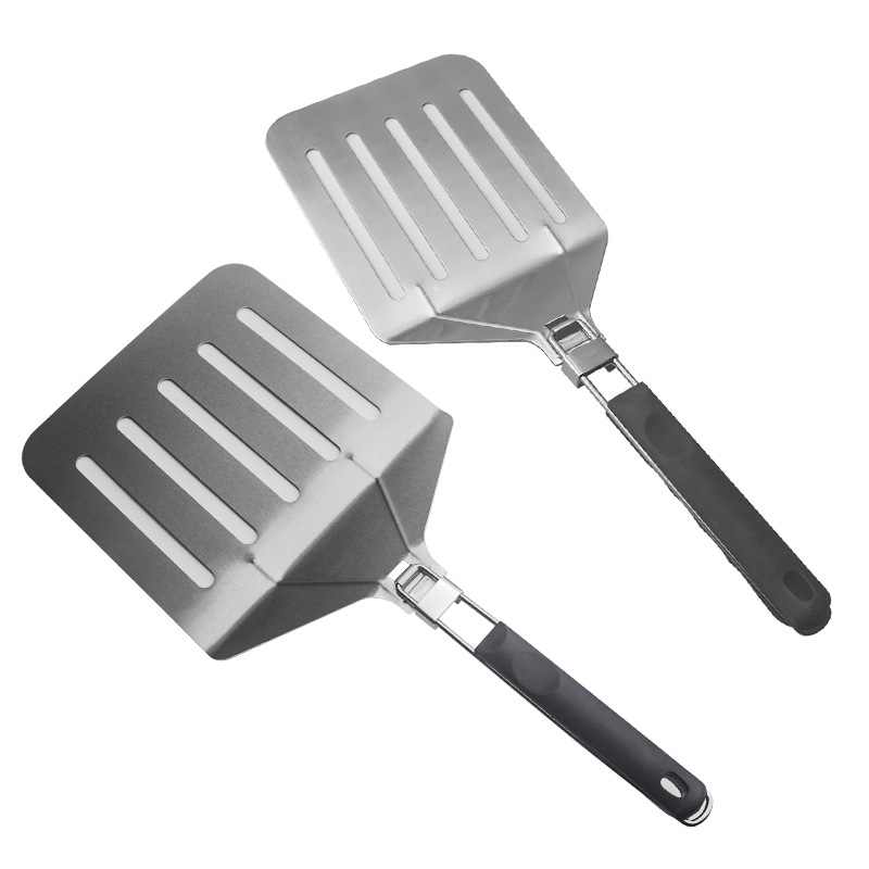 Mr. Tea Direct Sales Stainless Steel Folding Egg Shovel Kitchenware Household Cooking Supplies Spatula Multi-Functional Spatula