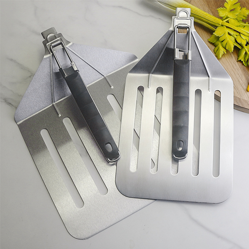 Mr. Tea Direct Sales Stainless Steel Folding Egg Shovel Kitchenware Household Cooking Supplies Spatula Multi-Functional Spatula