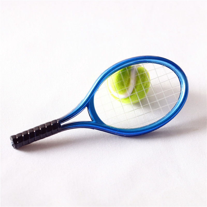 Dollhouse Doll House Mini Scene Accessories Simulation Mini Sports Supplies Tennis Rackets Tennis Model Set
