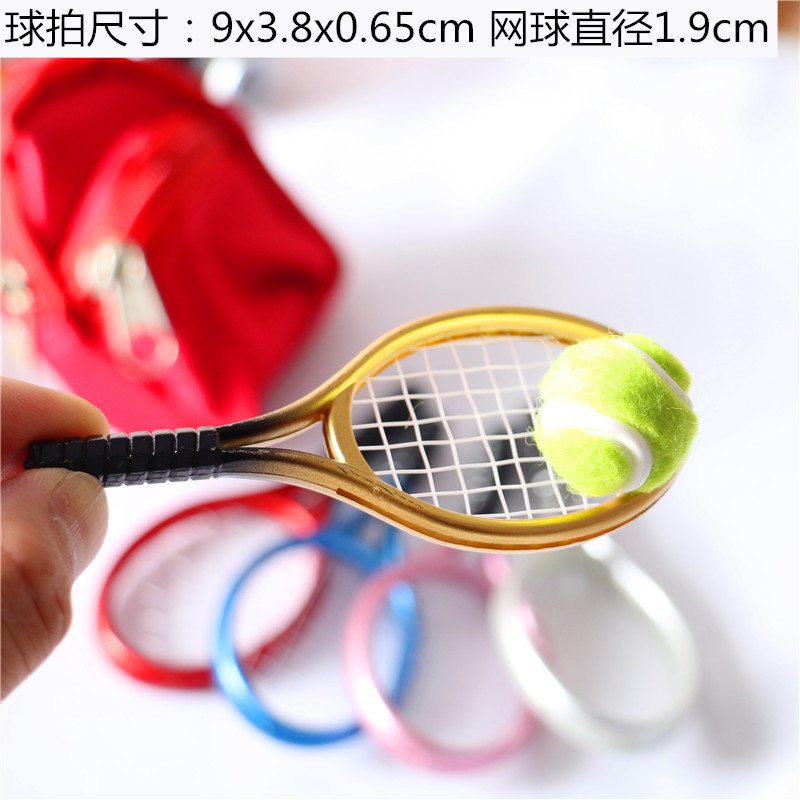 Dollhouse Doll House Mini Scene Accessories Simulation Mini Sports Supplies Tennis Rackets Tennis Model Set Dollhouse Doll House Mini Scene Accessories Simulation Mini Sports Supplies Tennis Rackets Tennis Model Set