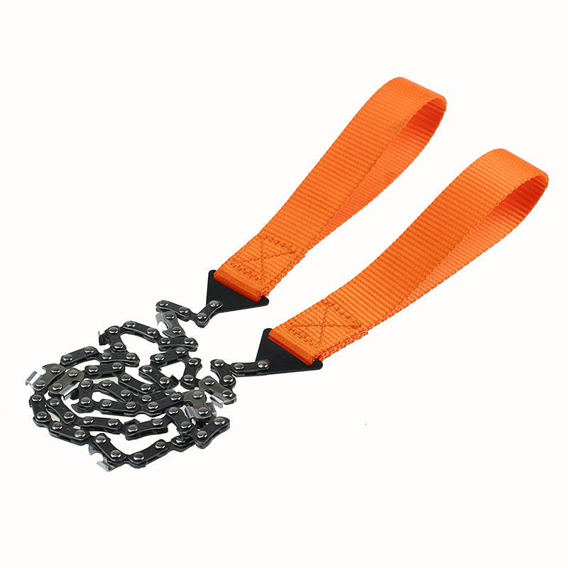 24-Inch Portable Hand-Pull Chainsaw Outdoor Survival Hand Sawing Garden Logging Manual Saw Outdoor Wire Saw