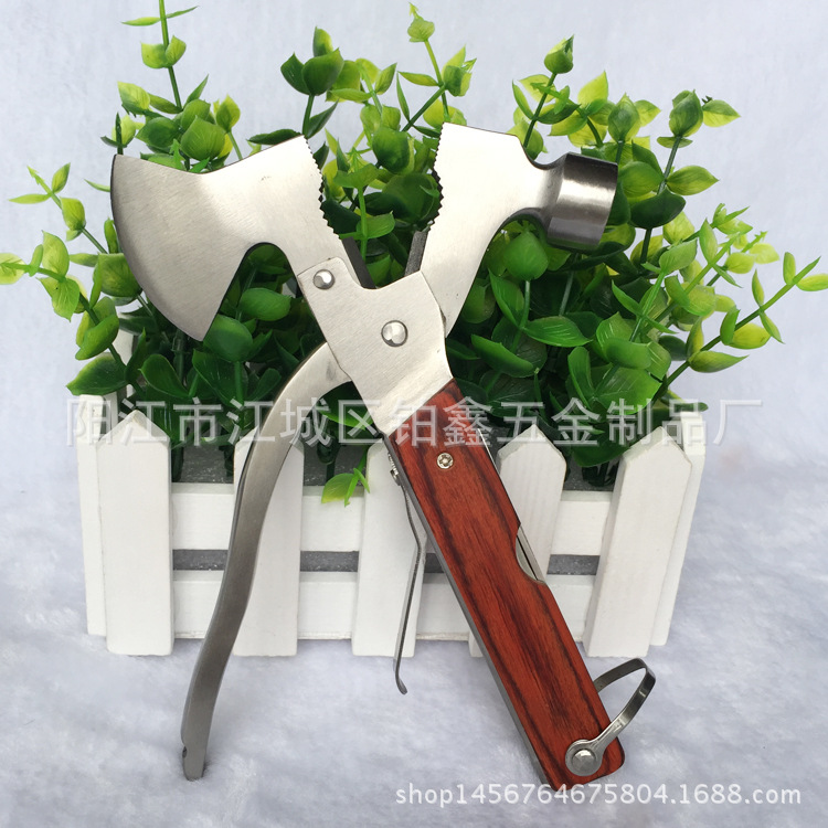 Survival Axe Head Hammer Outdoor Universal SelfDefense Emergency Tool MultiFunctional Outdoor Emergency Axe
