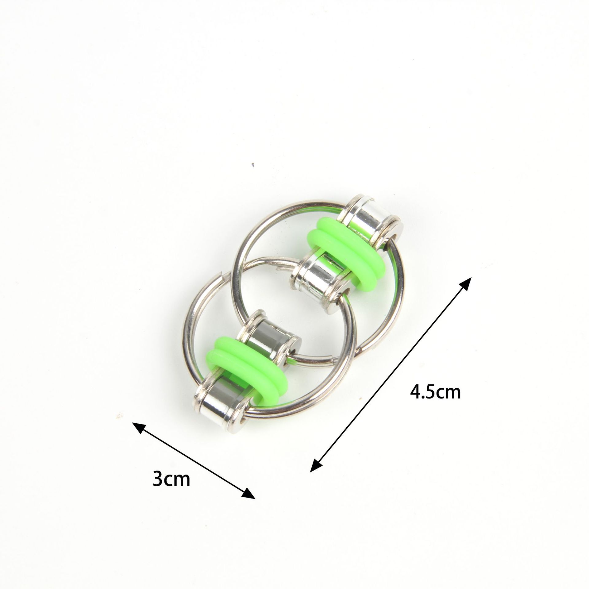 Fidget Cube Vent Bicycle Iron Chain Decompression Metal Keychains Decompression Chain
