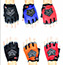 Half-Finger Riding Gloves Mountain Bike Silicone Half Finger Bicycle Gloves Four-Color Bicycle Sports Gloves Fingerless Non-Slip