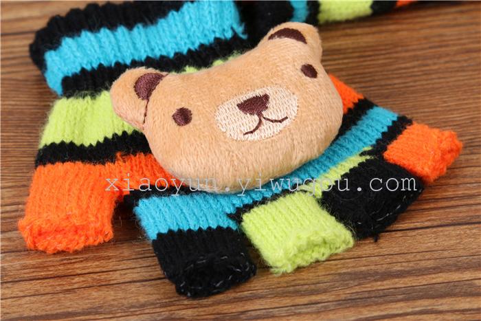 Children's cartoon cute half-finger gloves Colorful five-finger office gloves Children's cartoon cute half-finger gloves Colorful five-finger office gloves