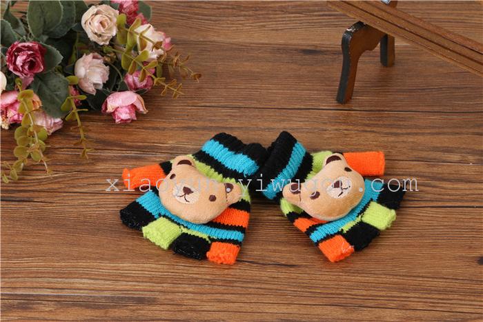 Children's cartoon cute half-finger gloves Colorful five-finger office gloves Children's cartoon cute half-finger gloves Colorful five-finger office gloves