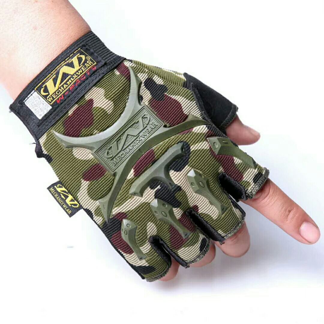 Camouflage half-finger gloves stair cloth and cowhide - leather tactical cycling outdoor. Camouflage half-finger gloves stair cloth and cowhide - leather tactical cycling outdoor.