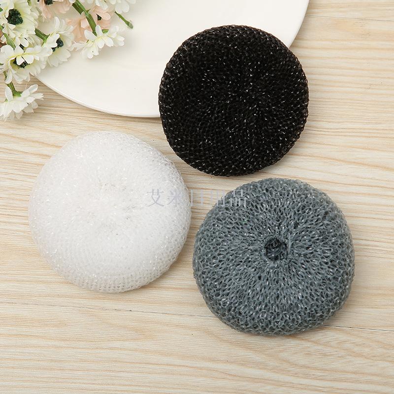Black, white and grey 6g plastic tennis ball 6 plastic cleaning balls in one net bag