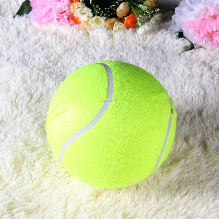 Manufacturer direct-selling inflatable signature large tennis ball 9 inches 22.9cm pet advertising collection LOGO 