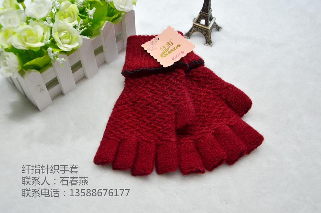 &#034;Fingers gloves&#034; factory direct new women&#039;s sweater half-finger glove Yiwu city four areas to buy