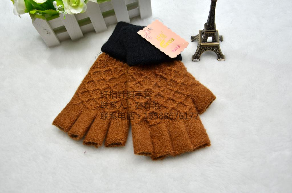 &#034;Fingers gloves&#034; factory direct new women&#039;s sweater half-finger glove Yiwu city four areas to buy
