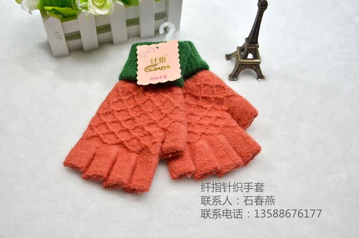 "Fingers gloves" factory direct new women's sweater half-finger glove Yiwu city four areas to buy "Fingers gloves" factory direct new women's sweater half-finger glove Yiwu city four areas to buy