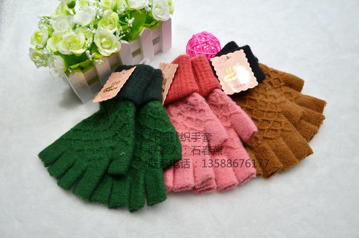 "Fingers gloves" factory direct new women's sweater half-finger glove Yiwu city four areas to buy "Fingers gloves" factory direct new women's sweater half-finger glove Yiwu city four areas to buy