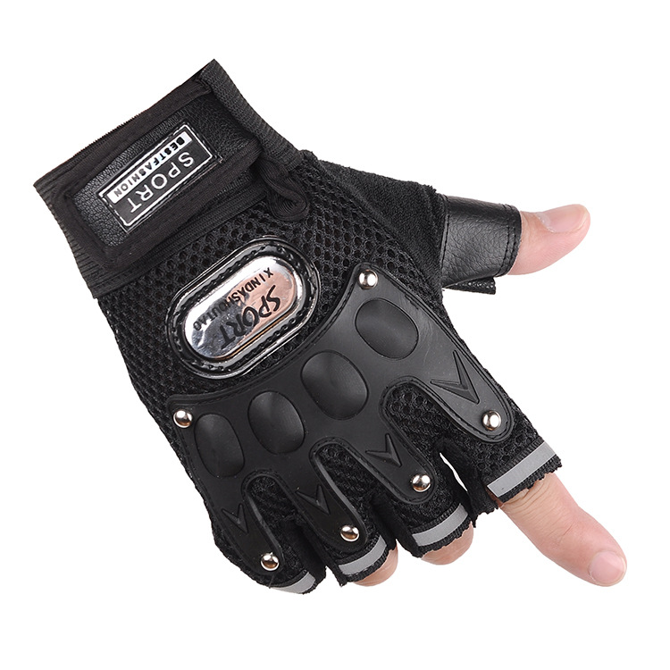 Half-Finger Riding Gloves Men's Spring, Summer, Autumn Breathable and Wearable Outdoor Sports Bicycle Motorcycle Student Fitness Gloves Half-Finger Riding Gloves Men's Spring, Summer, Autumn Breathable and Wearable Outdoor Sports Bicycle Motorcycle Student Fitness Gloves