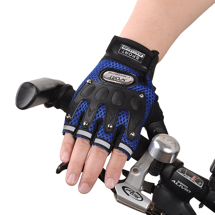 Half-Finger Riding Gloves Men's Spring, Summer, Autumn Breathable and Wearable Outdoor Sports Bicycle Motorcycle Student Fitness Gloves Half-Finger Riding Gloves Men's Spring, Summer, Autumn Breathable and Wearable Outdoor Sports Bicycle Motorcycle Student Fitness Gloves