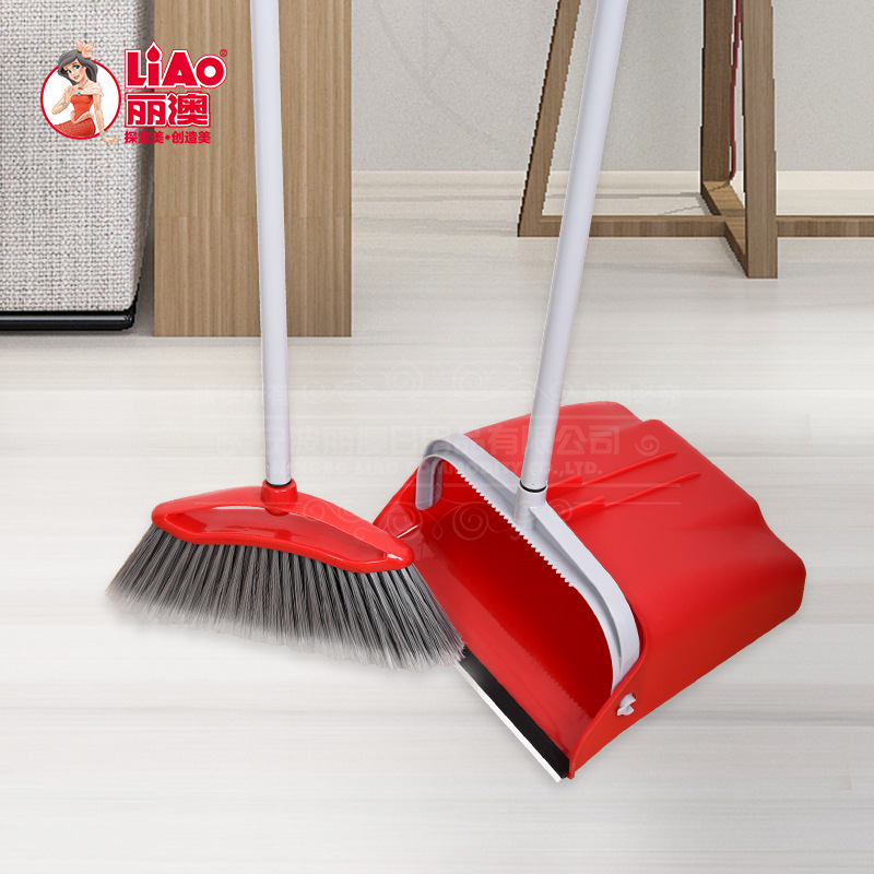 Plastic Folding Windproof Broom Dustpan Set Household Toothed Garbage Shovel Cleaning Sanitation Broom Wiper Broom