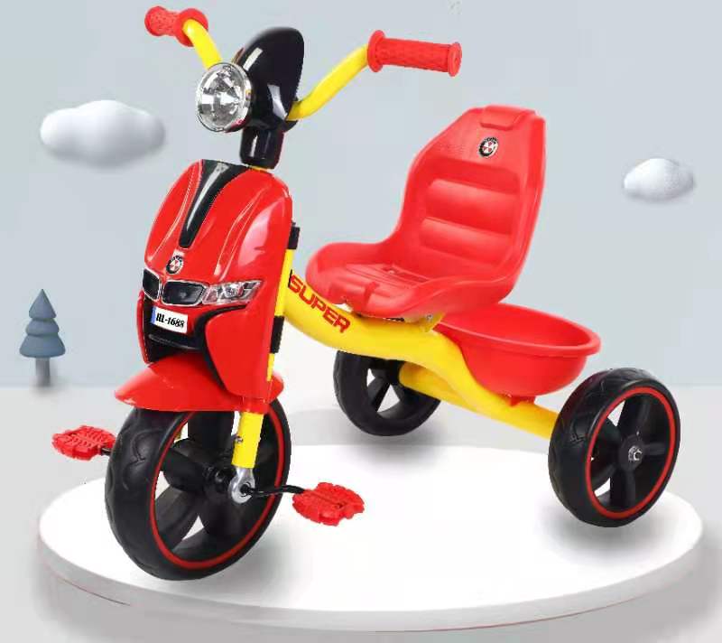 Children's Tricycle Bicycle Men's and Women's Baby and Infant Trolley Bicycle 1-3-6 Years Old Large Size Perambulator