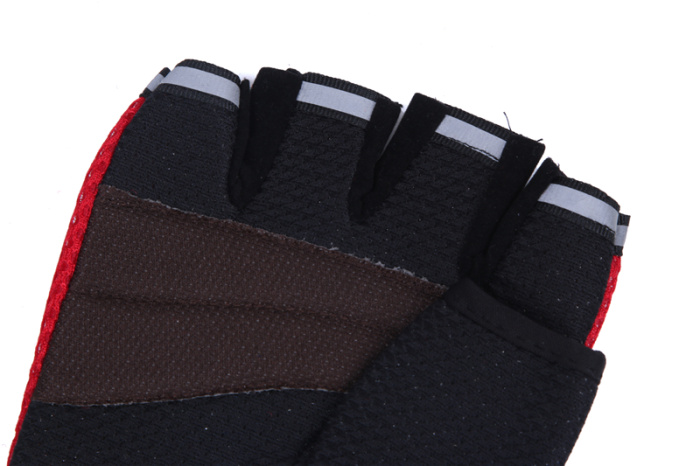 Mesh breathable anti-skid fox head pattern half-finger gloves durable unisex half-finger gloves Mesh breathable anti-skid fox head pattern half-finger gloves durable unisex half-finger gloves