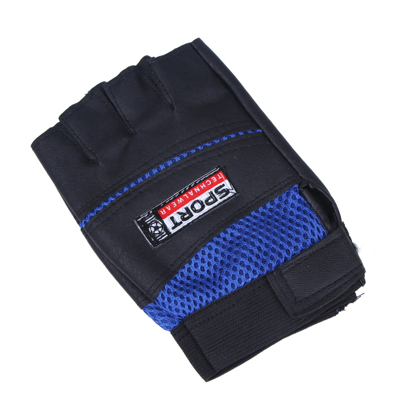 PU mesh riding half-finger gloves sports bicycling PU half-finger gloves