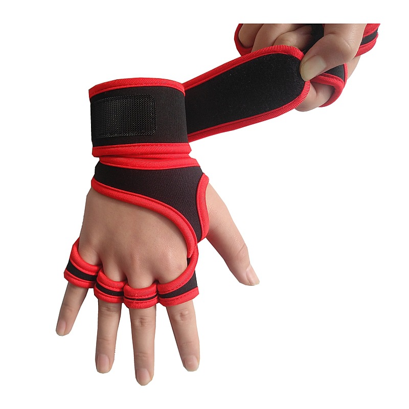 Men's and Women's Summer Fitness Gloves Finger-Exposed Wrist Guard Equipment Wait Lifting Anti-Calluses Sports Weightlifting Half-Finger Riding Gloves Logo Men's and Women's Summer Fitness Gloves Finger-Exposed Wrist Guard Equipment Wait Lifting Anti-Calluses Sports Weightlifting Half-Finger Riding Gloves Logo