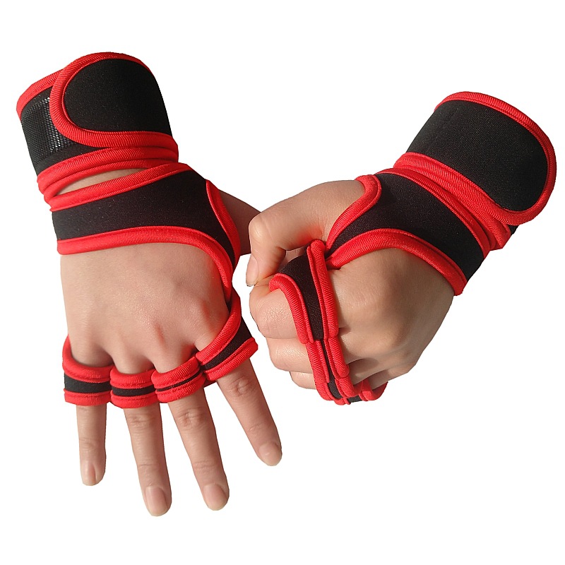 Men's and Women's Summer Fitness Gloves Finger-Exposed Wrist Guard Equipment Wait Lifting Anti-Calluses Sports Weightlifting Half-Finger Riding Gloves Logo Men's and Women's Summer Fitness Gloves Finger-Exposed Wrist Guard Equipment Wait Lifting Anti-Calluses Sports Weightlifting Half-Finger Riding Gloves Logo