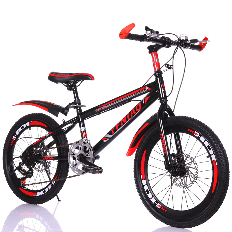 Children&#039;s Bicycle Mountain Bike Student Bike 18-22 Inch Single Speed Variable Speed Disc Brake Gift Car Men and Women One Piece Dropshipping