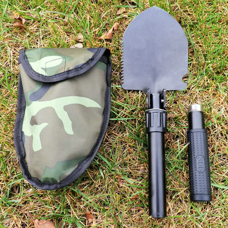 New Multi-Functional Small Shovel Folding Self-Defense Soldier Shovel Outdoor Camping Supplies Tool Survival