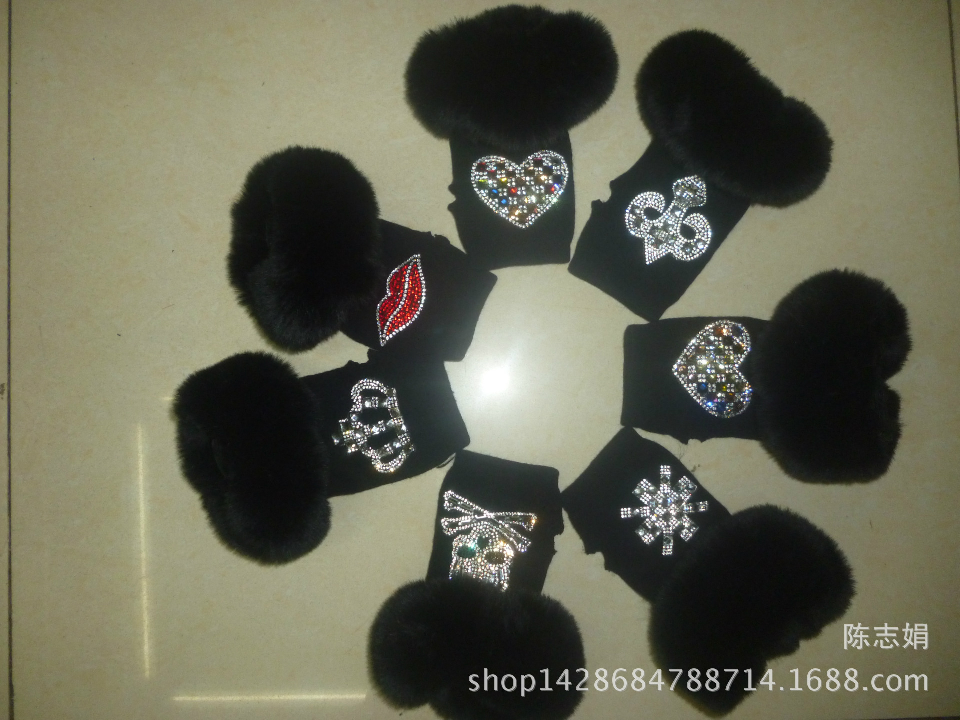 2018 new cool water drill rivet student open-finger sailor dance gloves five-coded star half-finger knitted gloves 2018 new cool water drill rivet student open-finger sailor dance gloves five-coded star half-finger knitted gloves