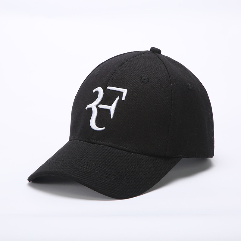 Europe and America Cross Border F Letter Embroidery Baseball Cap Tennis Star Same Style Sports Peaked Cap Simple Men and Women Fashion