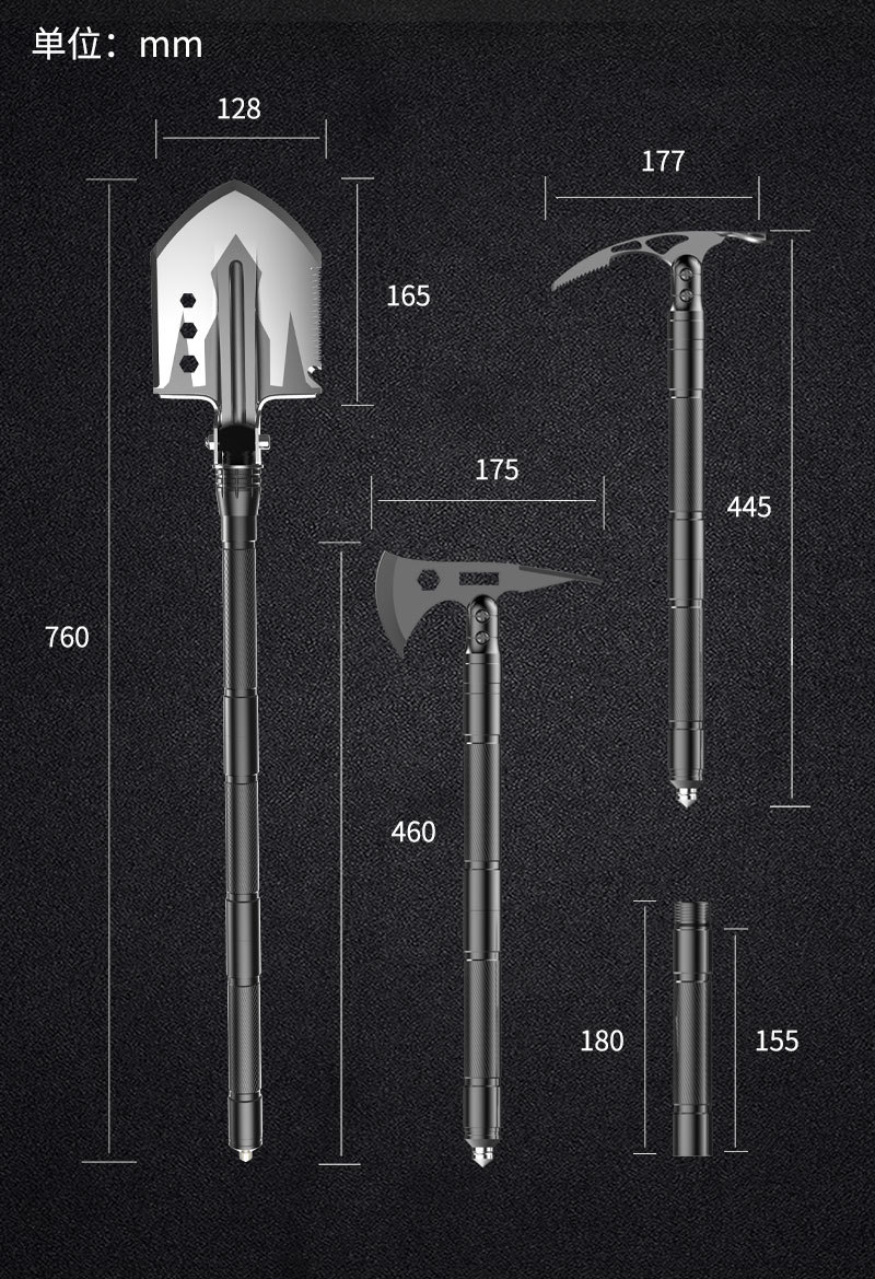 Shovel Multifunctional Suit Outdoor Supplies EDC Portable Army Folding Military Shovel Equipment Camping Camping Tools Shovel Multifunctional Suit Outdoor Supplies EDC Portable Army Folding Military Shovel Equipment Camping Camping Tools