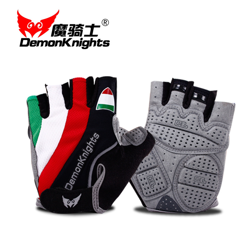 Magic Knight Bicycle Spring and Summer Gloves Half-Finger Gloves for Riding Mountain Bike Short Finger Sports Gloves Breathable Shockproof Good