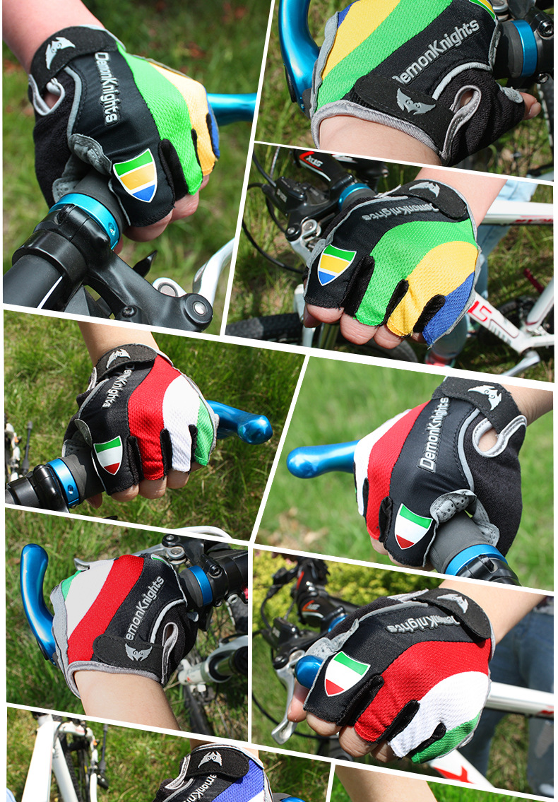 Magic Knight Bicycle Spring and Summer Gloves Half-Finger Gloves for Riding Mountain Bike Short Finger Sports Gloves Breathable Shockproof Good Magic Knight Bicycle Spring and Summer Gloves Half-Finger Gloves for Riding Mountain Bike Short Finger Sports Gloves Breathable Shockproof Good