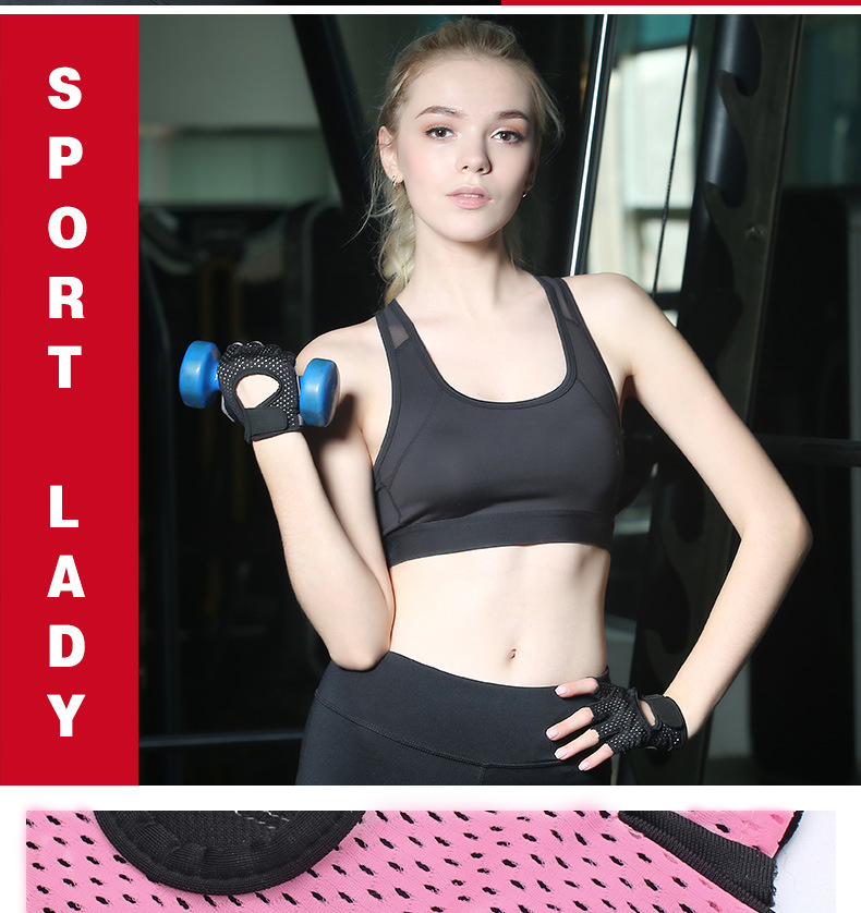 Half-Finger Fitness Gloves Women's Training Gym Dumbbell Yoga Non-Slip Sports Riding Butterfly Mesh Breathable Thin Half-Finger Fitness Gloves Women's Training Gym Dumbbell Yoga Non-Slip Sports Riding Butterfly Mesh Breathable Thin